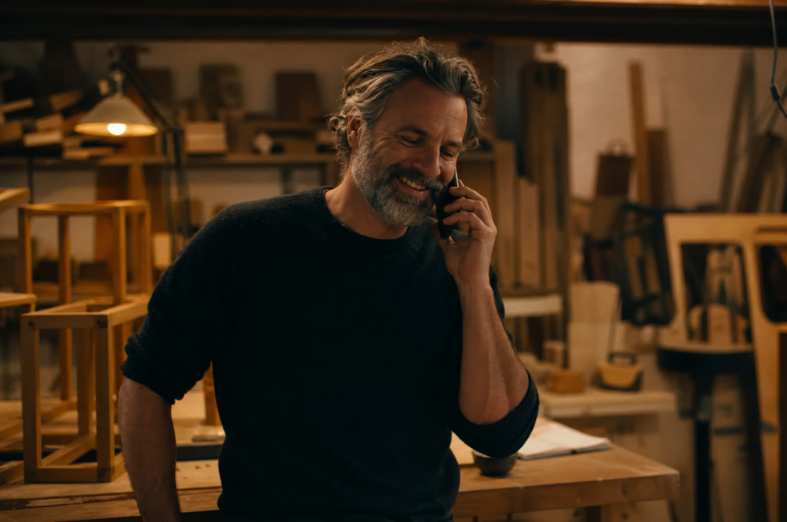 Business owner taking the call